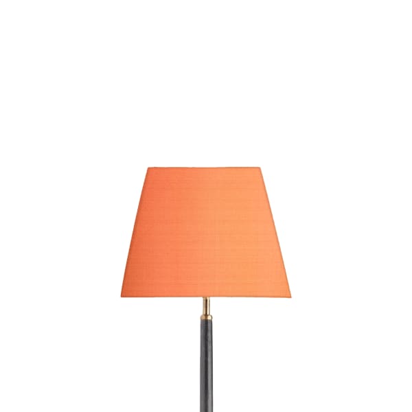 25cm tapered square lampshade in saffron dupion silk