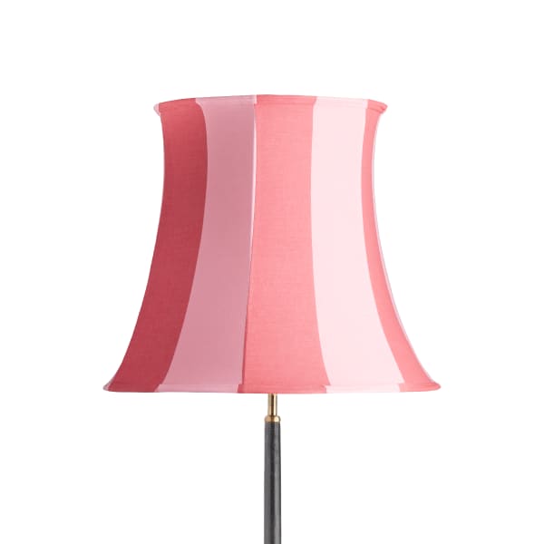40cm Mad Hatter shade in flamenco Signature Stripe from Sanderson's 'Archive'