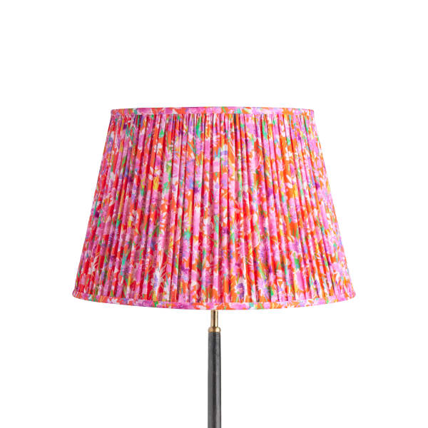 45cm straight empire shade in red English Meadow by Matthew Williamson