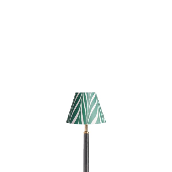 16cm empire shade in green Savio hand made marble paper