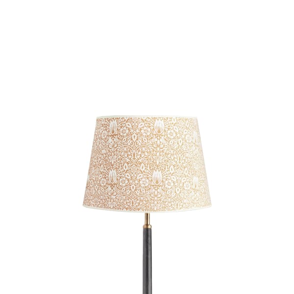 30cm straight empire  shade in sunflower Borage block printed card by Morris & Co.