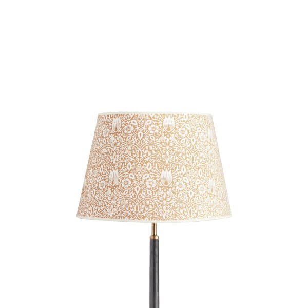 35cm straight empire  shade in sunflower Borage block printed card by Morris & Co.