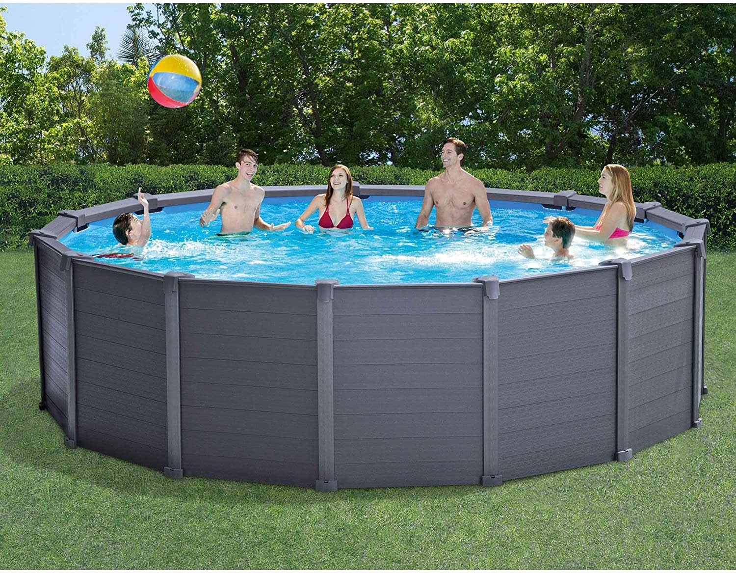 Intex Round Above Ground Pool Set