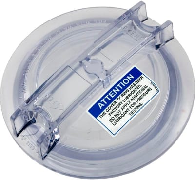 Clear Lexan Strainer Lid, Thread In Style (Super II)