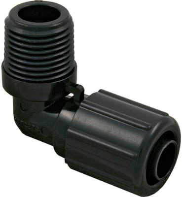 1/2" NPT x Tube 90 Degree Elbow w/ Nut
