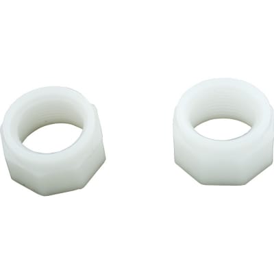 Hose Mender Nuts,Plastic, White (2 Pack)
