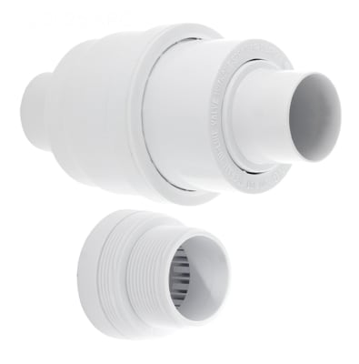 White Automatic Regulator Valve and Valve Cap Kit