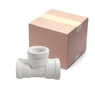 3/4-Inch Tee, Fipt x Fipt x Fipt, Box of 100