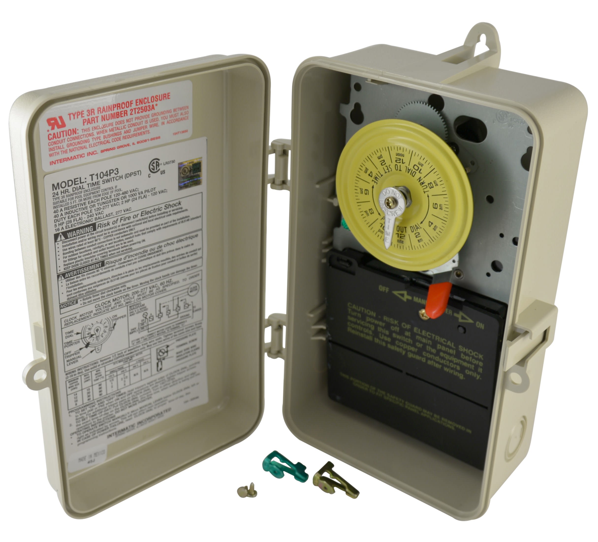 Mechanical Time Switch in Plastic Case T104P3