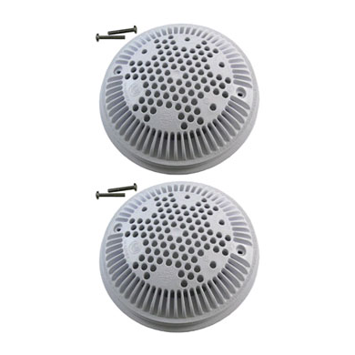 Hayward Dual Suction Flow Drain Cover & Frame - 8-Inch White Anti-Entrapment Pool Drain