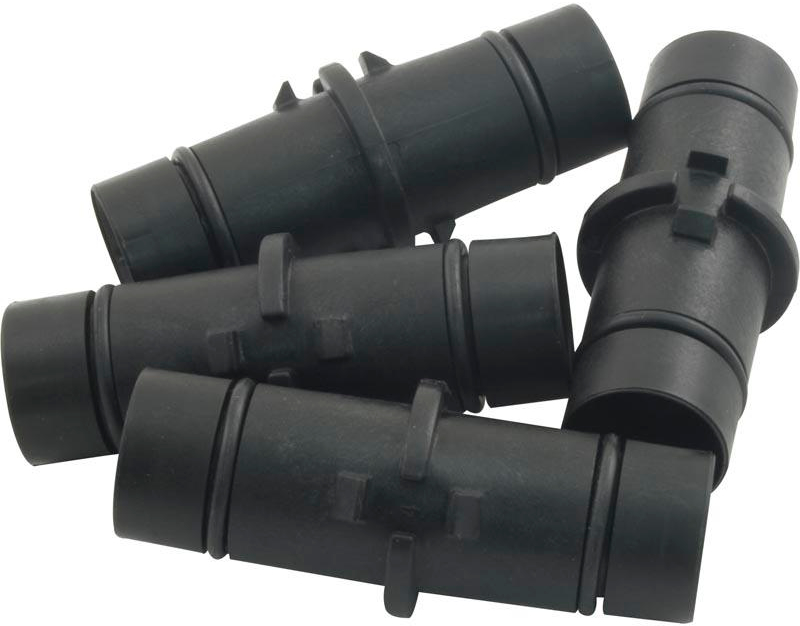 Hard Pipe Coupling Assembly (4 Pack), Black