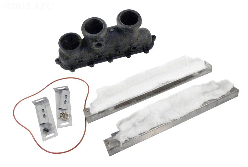 Genuine OEM Inlet/Outlet Header For Model R185A, R265A, R335A Pool Heater With Gasket