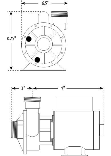3410030-1E, 1/8HP Iron Might Circulation Pump, 1.3AMP, 115v, 48fr