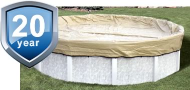 15'x30' Solid, Oval Winter Cover, 20 Yr. Emperor Warranty