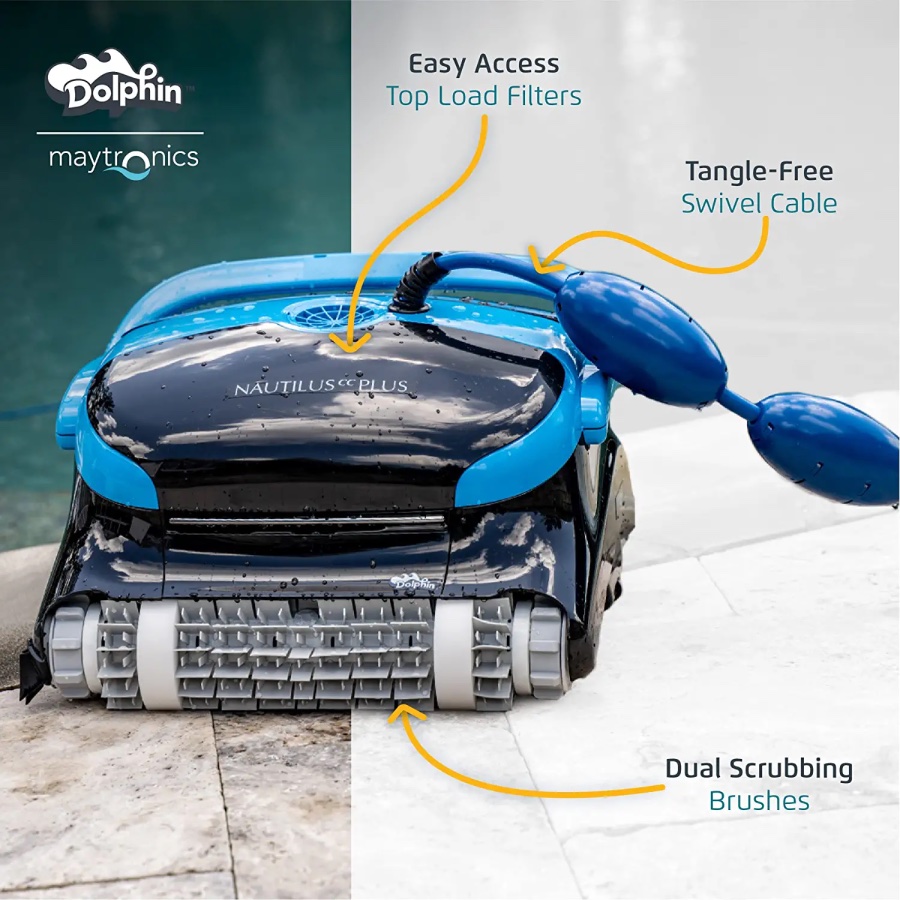 Dolphin Nautilus CC Plus Robotic Pool Cleaner - Advanced Cleaning Technology