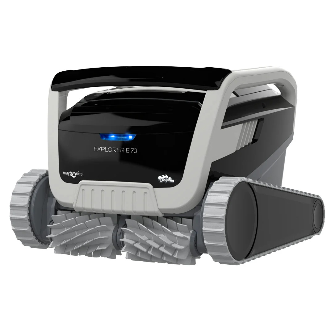 Dolphin Explorer E70 WiFi Robotic Pool Cleaner with Caddy