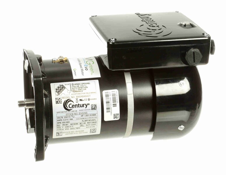 VGreen Evo Variable Speed 1.65 THP Square Flange Pool Pump Motor, 230/115 V, 48Y Frame