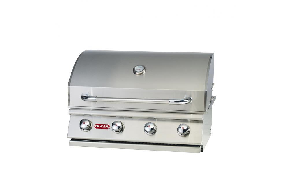 Bull BBQ 30-Inch 4-Burner Built-In Natural Gas Commercial Style Flat Top  Griddle - 92009