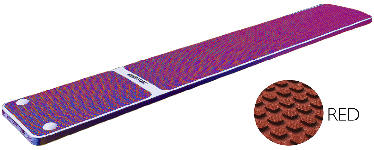 6' Truetread Board - Radiant White with Red Truetread