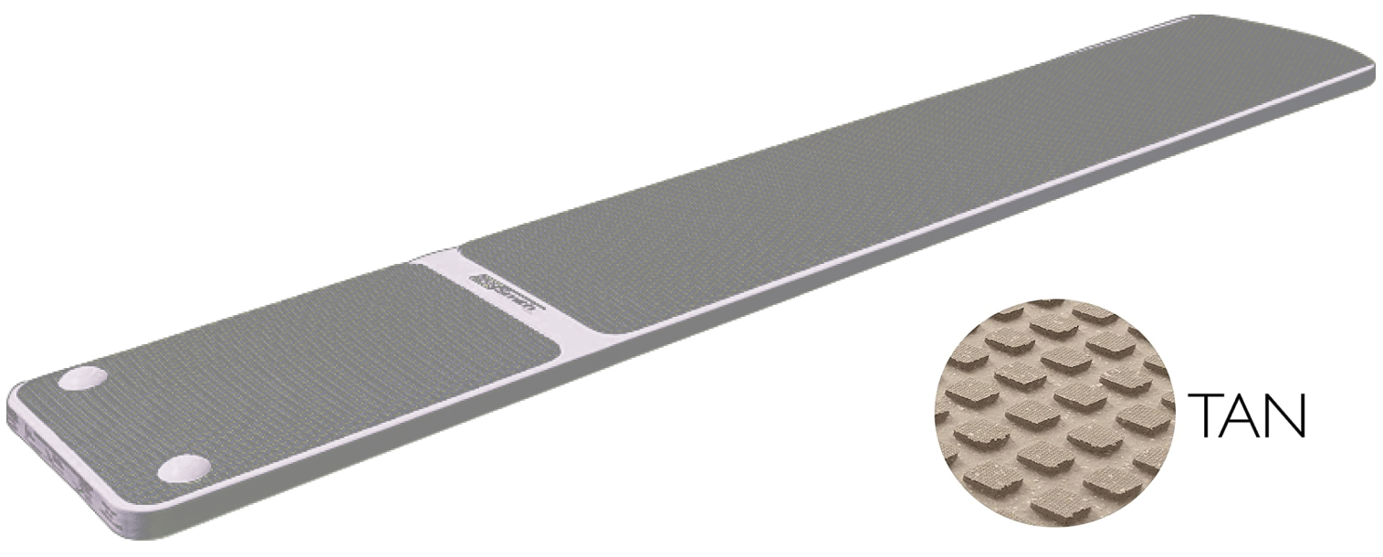 8' Truetread Board - Radiant White with Tan Truetread