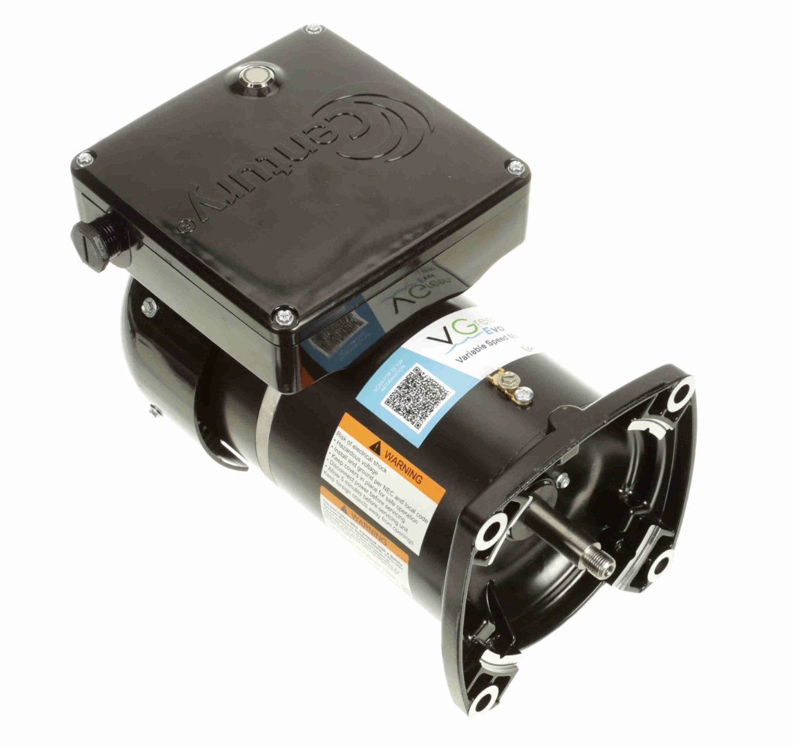 VGreen Evo Variable Speed 1.30 THP Square Flange Pool Pump Motor, 230/115 Volt