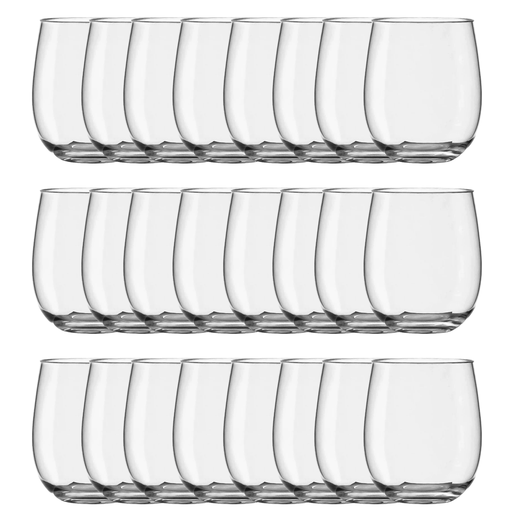 Stemless Wine Glass set of 24