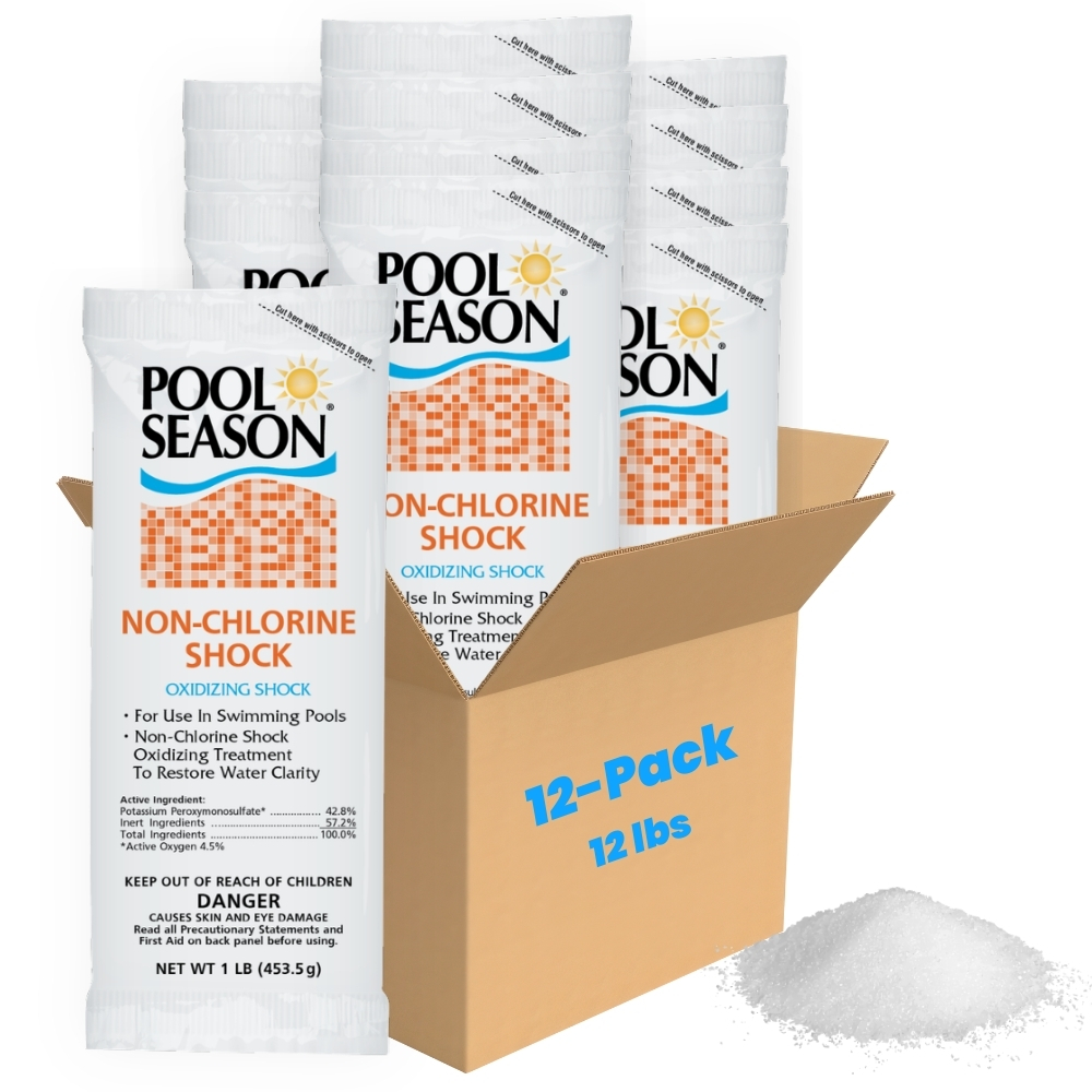 HTH Chlorine-Free Pool Shock Oxidizer - 6 X 1 Lb Bags | In The Swim Formula For Hot Tubs & Pools