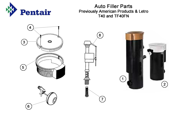 Auto Filler Parts T40 and TF40FN