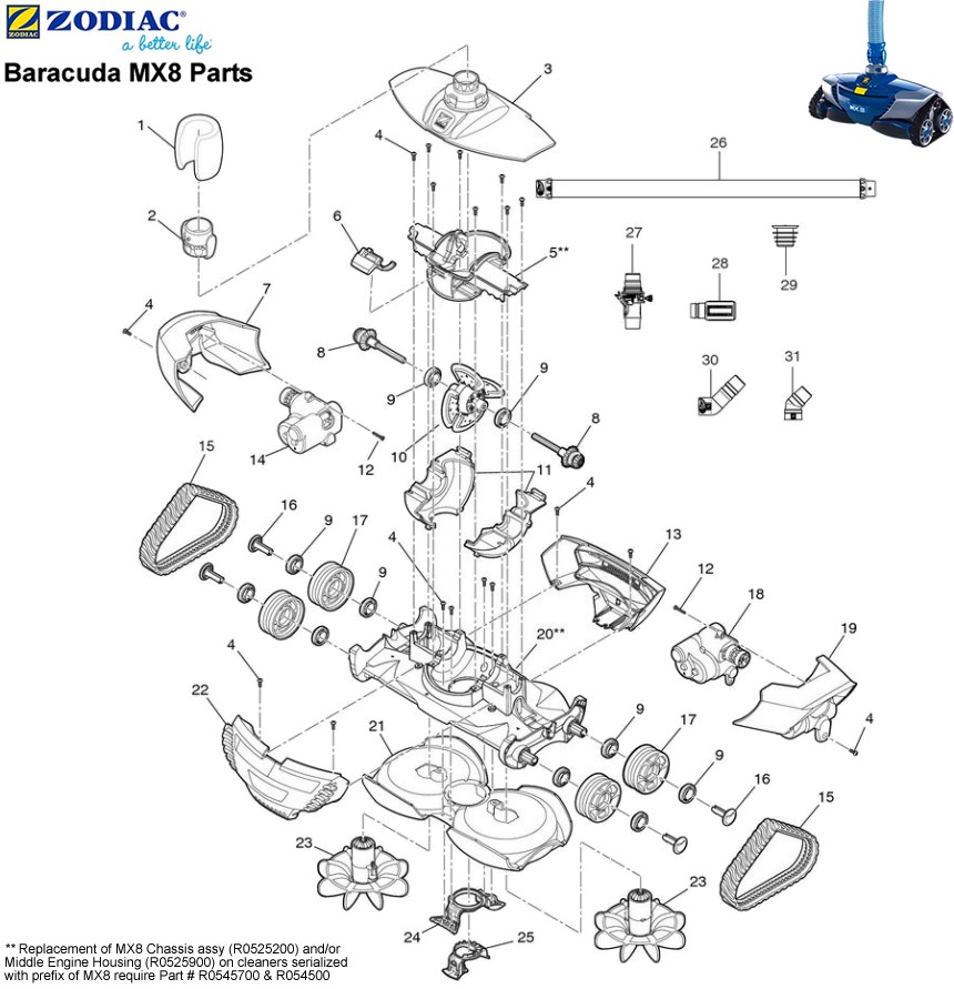 baracuda-mx8-pool-cleaner-parts