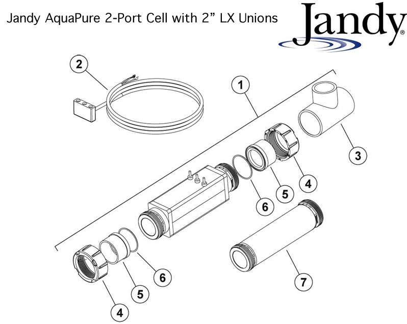 Jandy AquaPure 2-Port Cell with 2