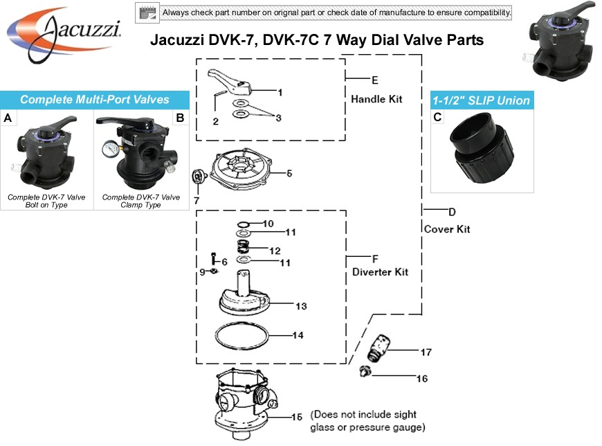 094748251a　DIKINR407 7台 094748251a DIKINR407 7台 Jacuzzi DVK-7, DVK-7C 7 Way Dial