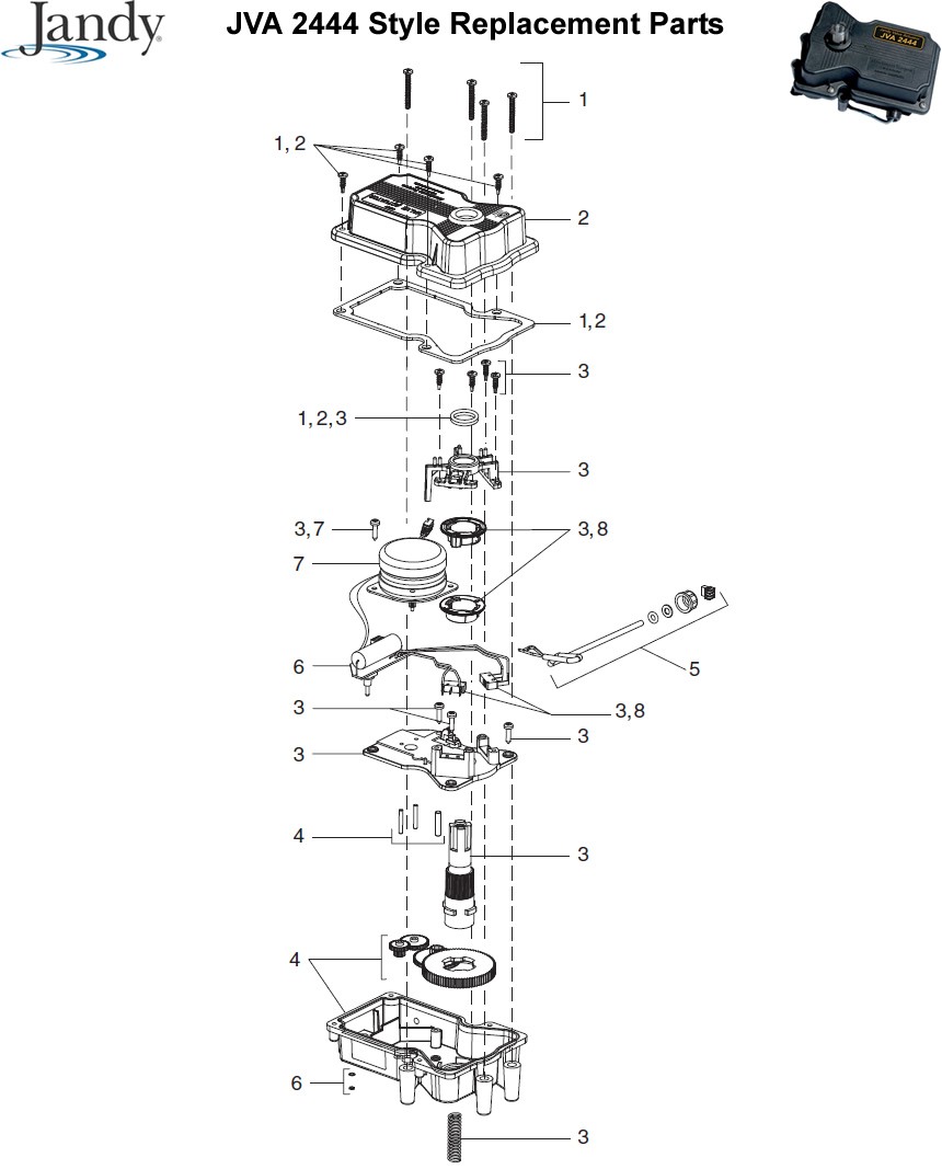 JVA 2444 Style Replacement Parts