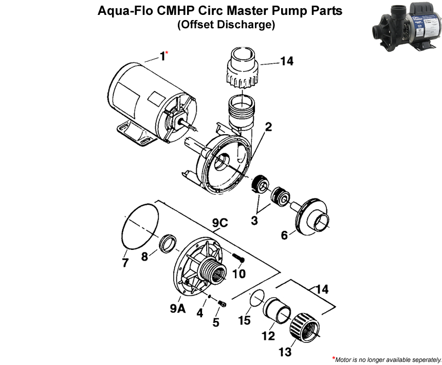 AquaFlo CMHP Circ Master Pump Parts