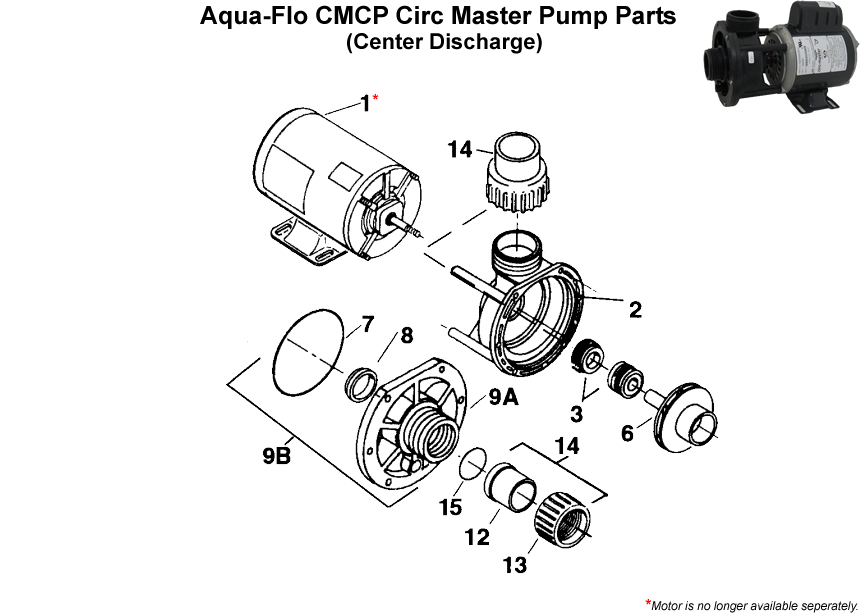 AquaFlo CMCP Circ Master Pump Parts