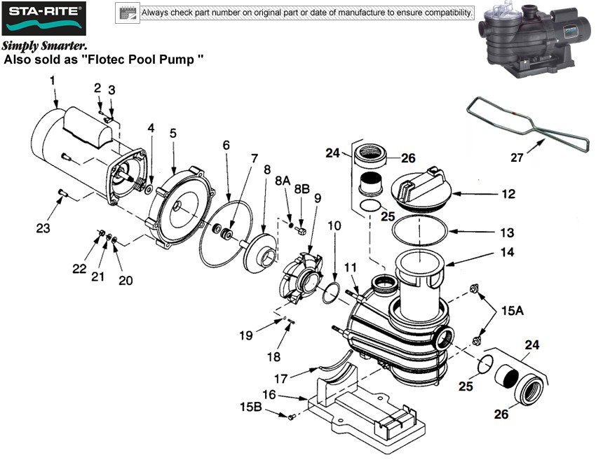 Flotec Pool Pump Parts Reviewmotors.co