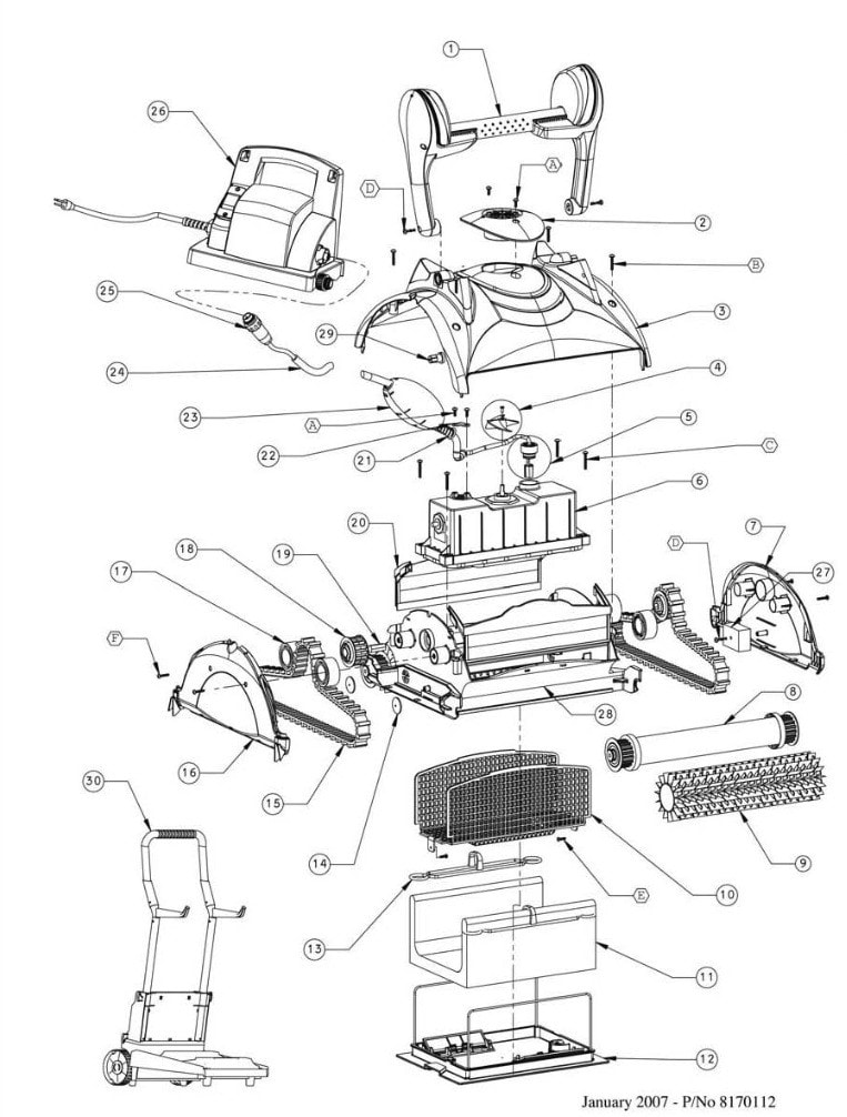 Maytronics Dolphin DX4 Parts