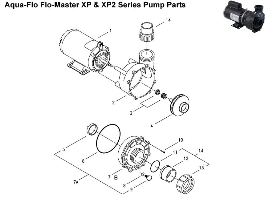 Aqua-Flo Flo-Master XP & XP2 Series Pump Parts
