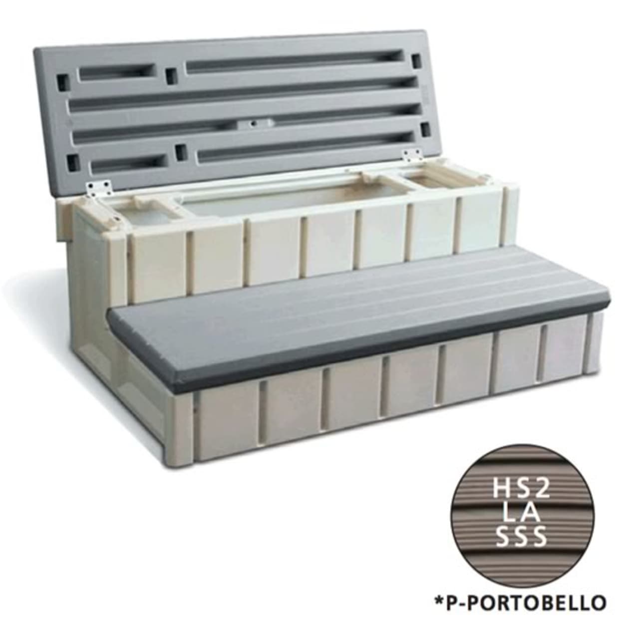 36" Spa Step with Storage Compartment - Portabello