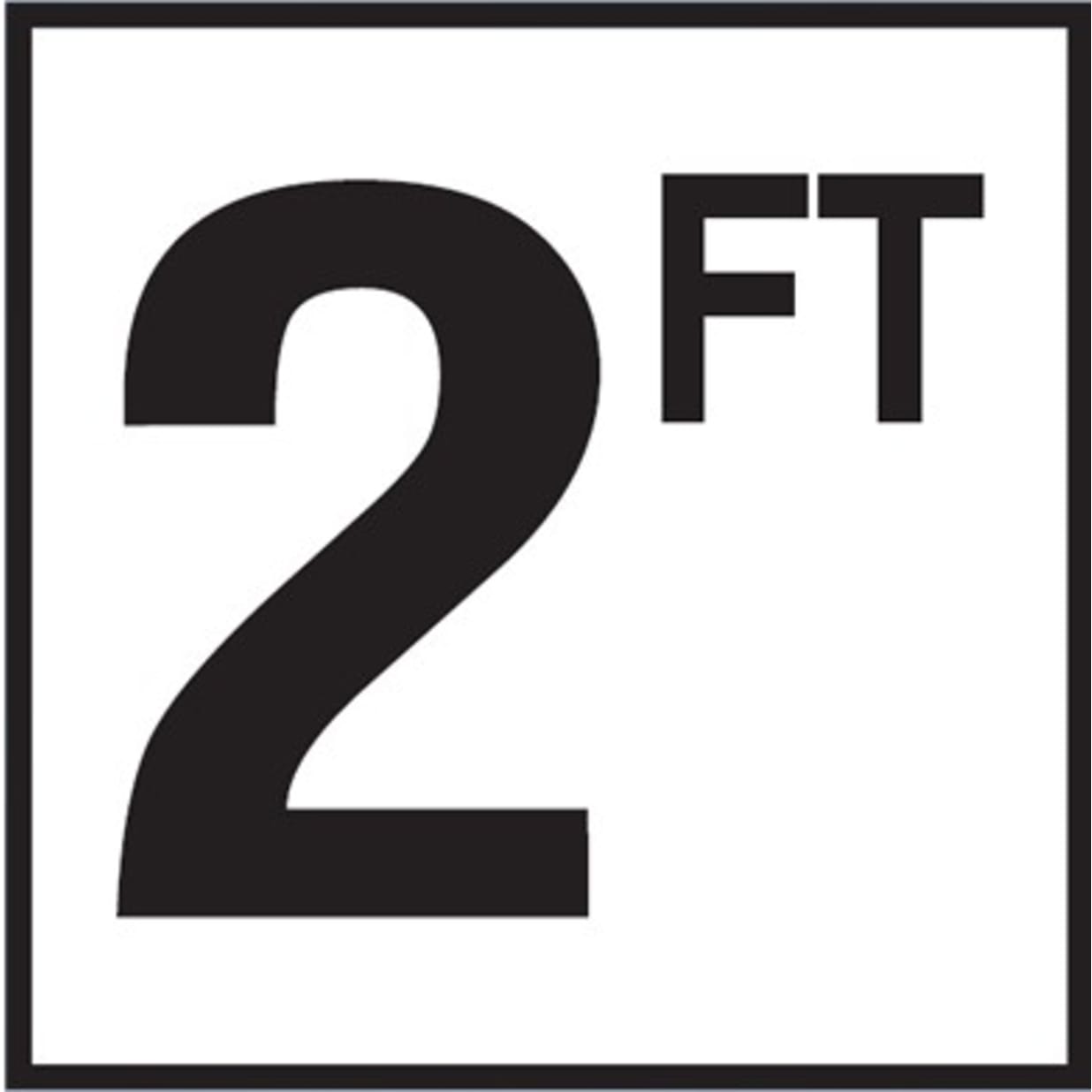 2 with FT 6x6 Tile, 4" Numbers, Non-Skid (Deck), Depth Marker