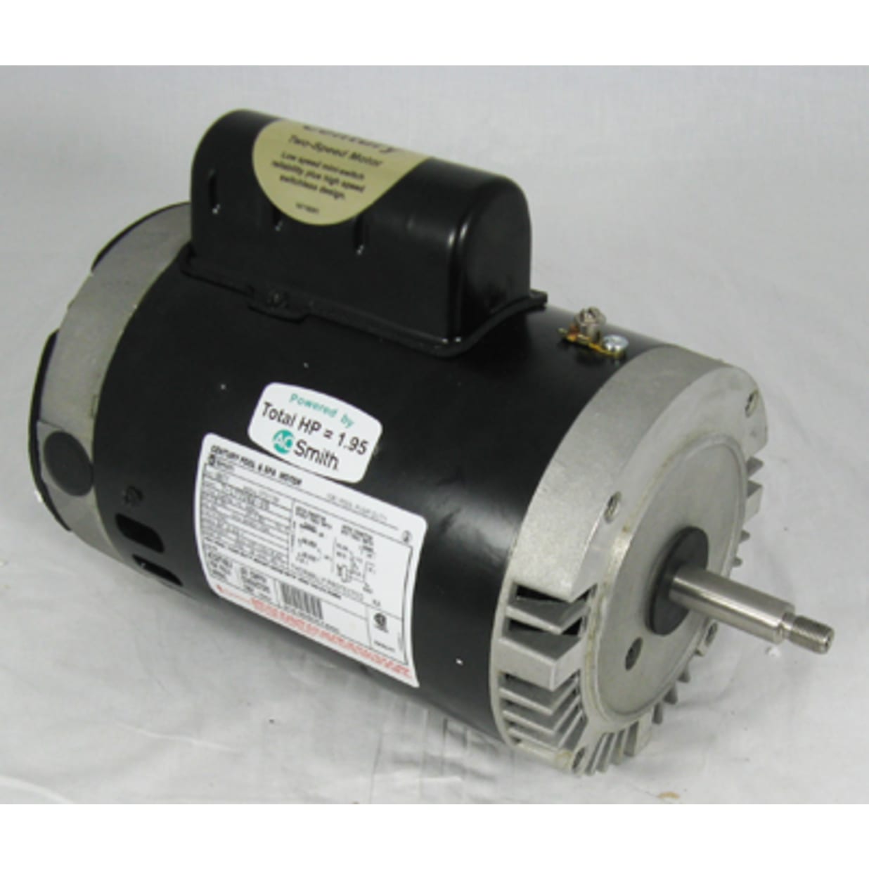 Threaded Shaft Motor, Full Rated, 1.5 HP Full Rate, 2-speed, 230v
