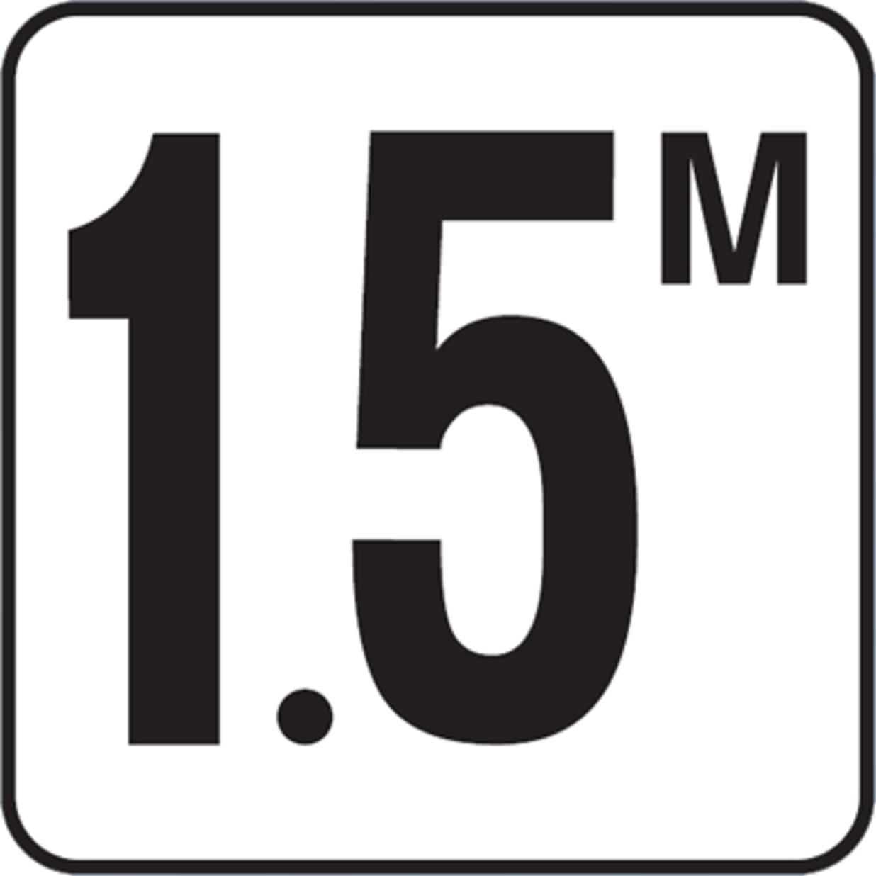 1.5M 6x6 Stick-On, 4" Numbers, Vinyl