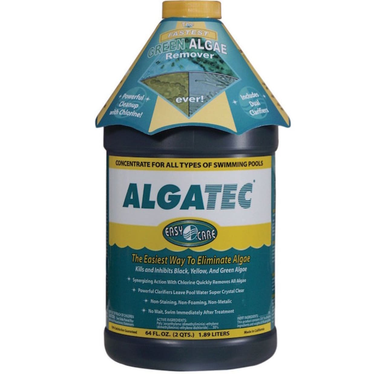 Algatec Super Algaecide and Clarifier, 64 oz. Bottle