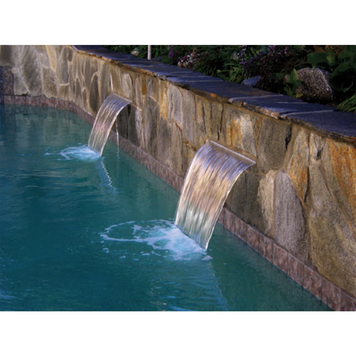Custom Cascade Waterfall, ABS, Tan, 24" Long, 1.5" Lip, Back Inlet