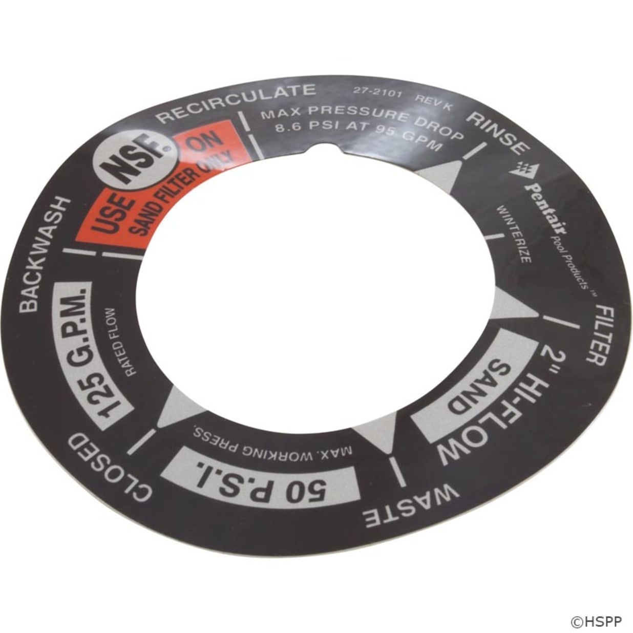 Label 2" Hi-Flow Sand