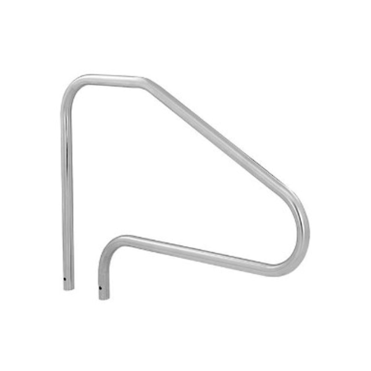 48" 4 Bend Stainless Steel Deck Mounted Stair Rail, .065"
