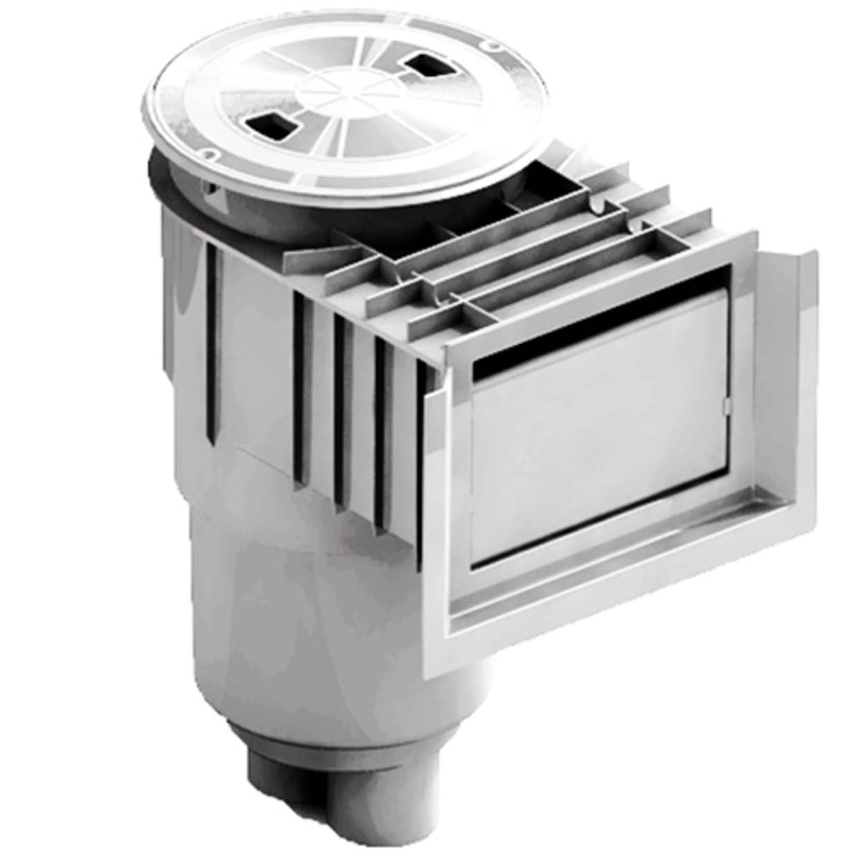 Complete Skimmer - Light Gray, with Lid and Ring