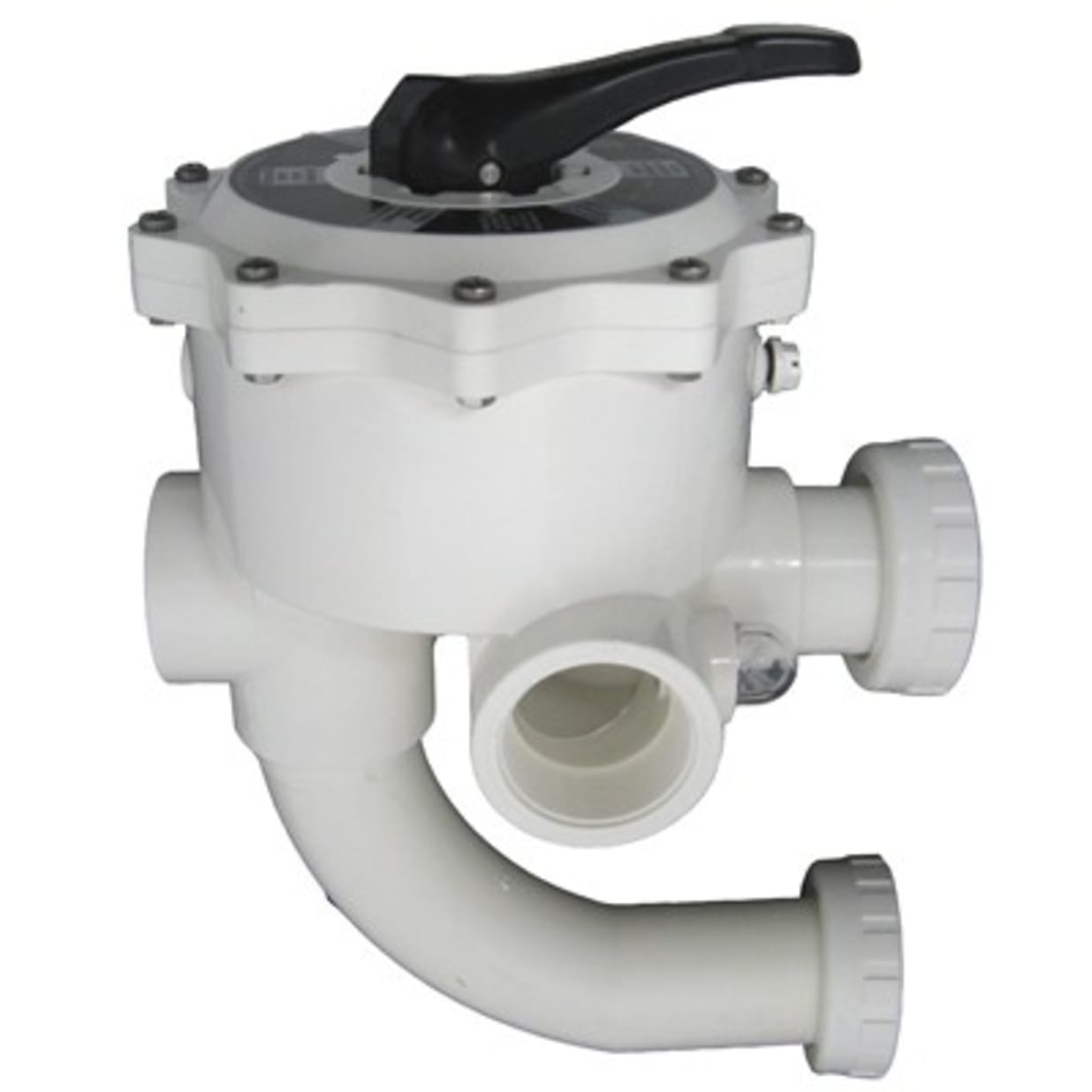 6-Position Multiport Valve 2 inch ABS with Union