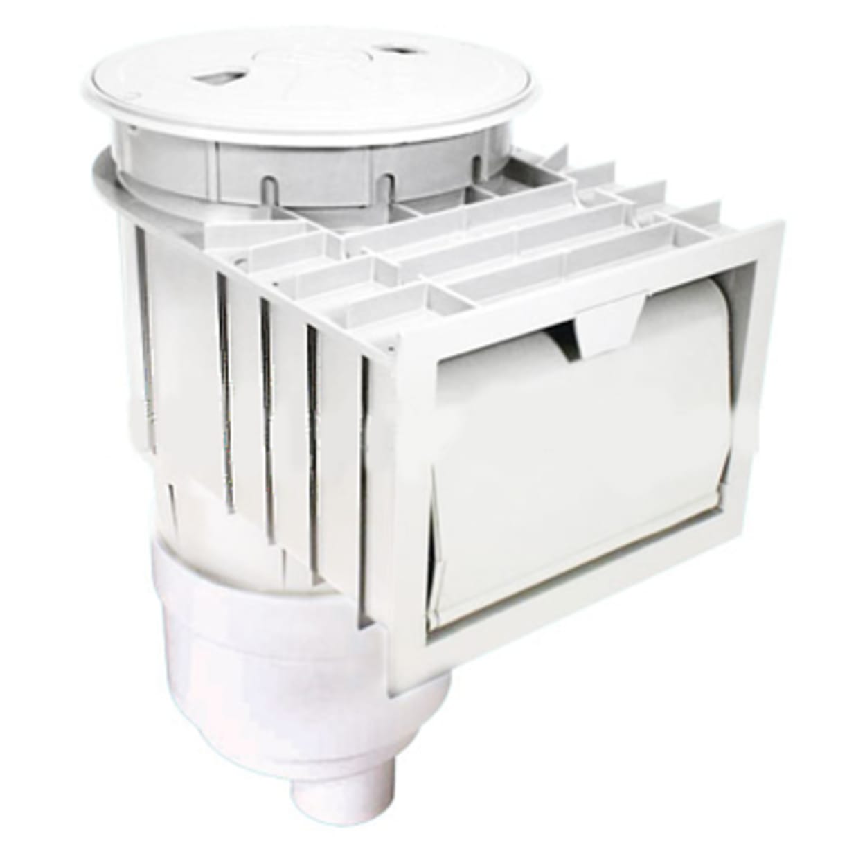 2" SLIP Skim-Pro Gunite Skimmer w/ Float Valve, White