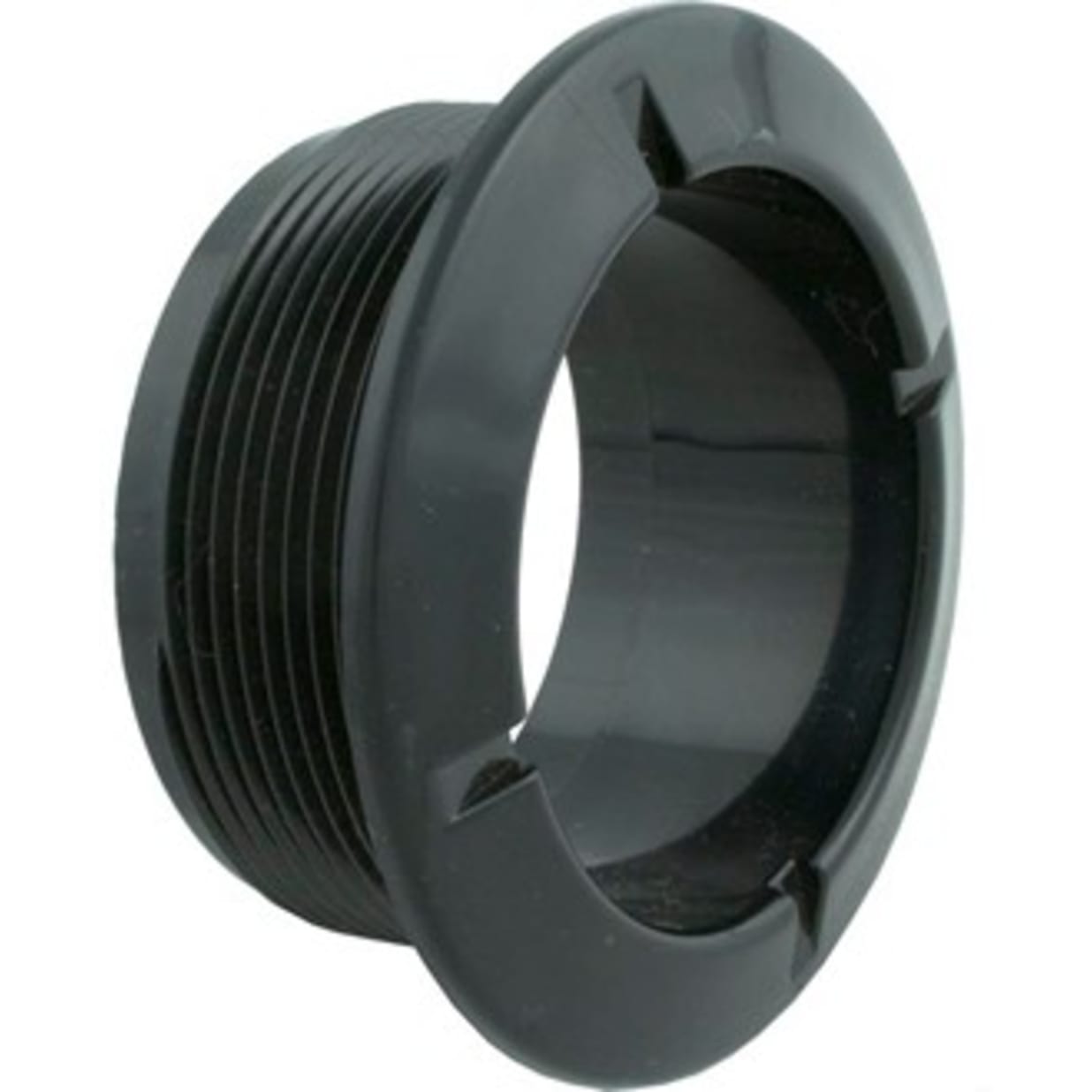 Poly Jet Wall Fitting, Black