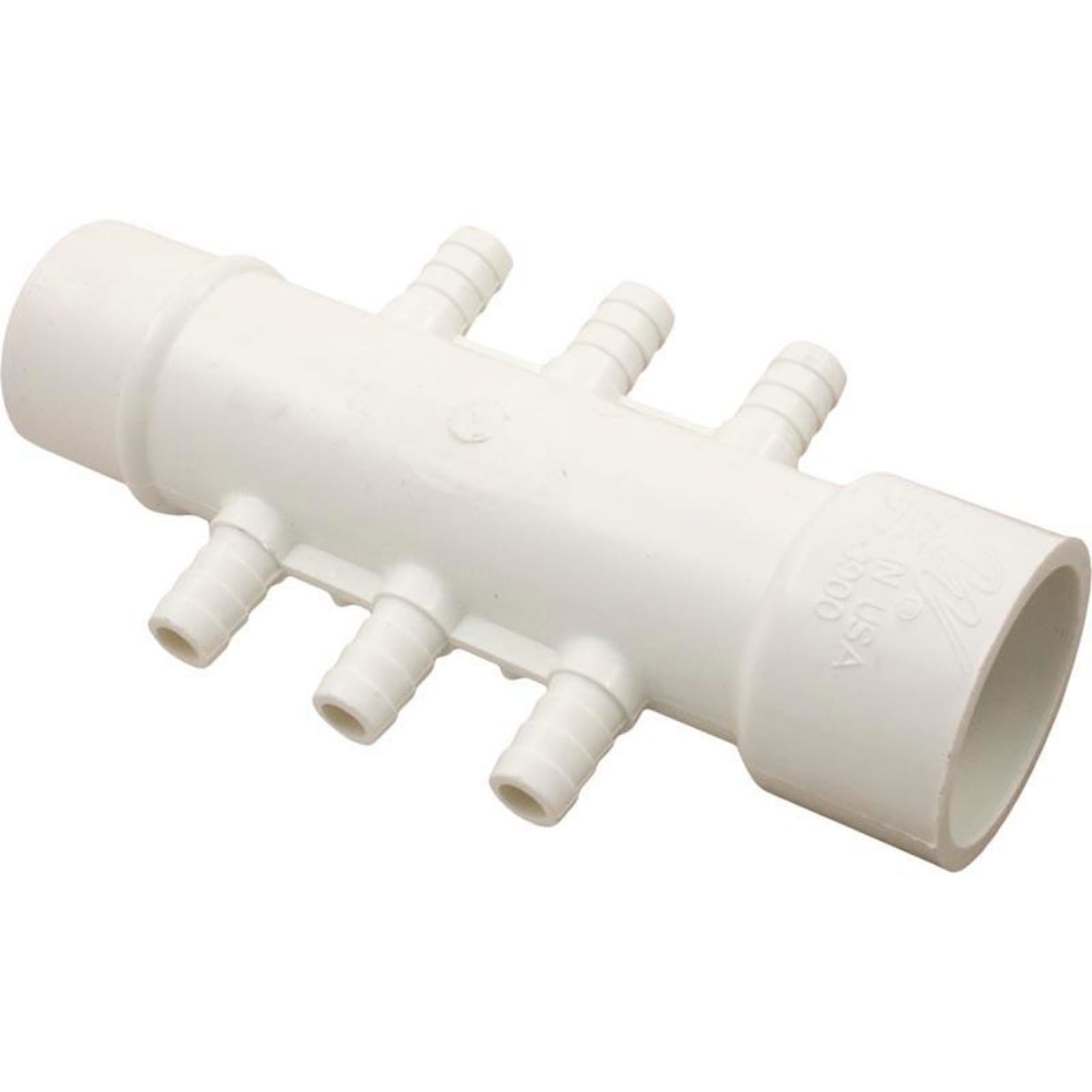 Manifold 1" SLIP x 1" SPG x (8) 3/8" Barbs